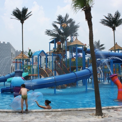 Gaint-Wasser-Haus-Aqua-Spielplatz-Plattform mit Wasserrutschen für Familien-Spaß