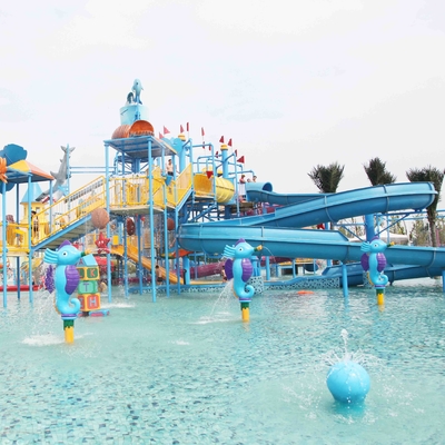 Gaint-Wasser-Haus-Aqua-Spielplatz-Plattform mit Wasserrutschen für Familien-Spaß