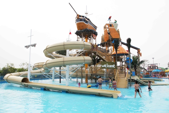 1-jähriger Garantie-Aqua-Spielplatz-Kinder-/Erwachsen-Aqua-Wasser-Park mit Wasserrutschen