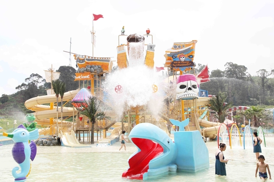Riesige Hotel-Aqua-Spielplatz-Kinder/Erwachsen-freundliche Wasserrutsche