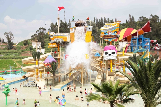 Großes Wasser-Haus-Wasser-Park-Spiel-Stahlwasserspiel-Strukturen für Vergnügungspark