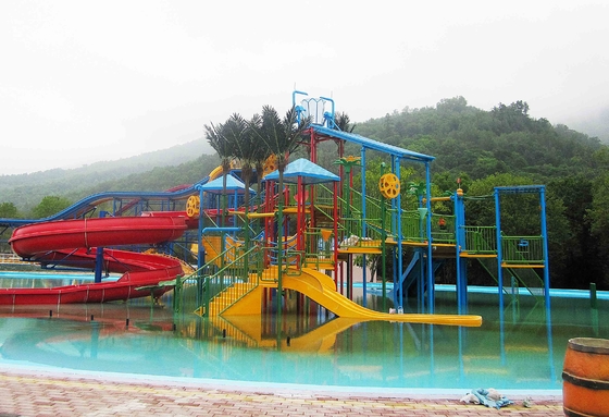 Große Kinderwasser-Spielgeräte/Miniwasser-Haus mit Kindern schieben, 11.5*12.5*6.5m