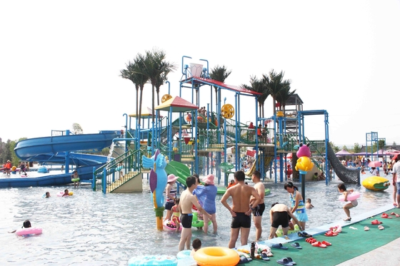 Sommer-Aqua-Spielplatz-Park-Spiel-Fiberglas-Wasserrutsche im Freien für Freizeitpark