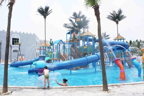 Fiberglas-Aqua-Spielplatzgeräte-wechselwirkendes umweltfreundliches für Wasser-Park