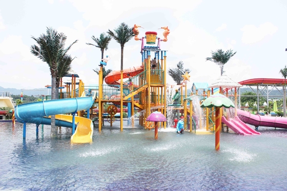 Fiberglas-Aqua-Spielplatzgeräte-wechselwirkendes umweltfreundliches für Wasser-Park