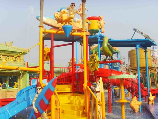 Wunderbares Thema-Wasser-Park-Ausrüstungs-Fiberglas scherzt Wasser-Haus mit Dias