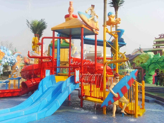 Wunderbares Thema-Wasser-Park-Ausrüstungs-Fiberglas scherzt Wasser-Haus mit Dias