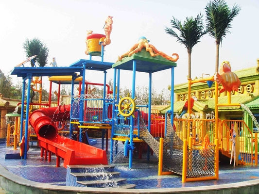 Das Wasser-Spielplatz einige Weg-Fiberglas-Kinder für Wasser-Park-Gestalt