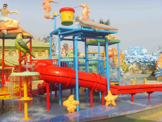 Wunderbares Thema-Wasser-Park-Ausrüstungs-Fiberglas scherzt Wasser-Haus mit Dias