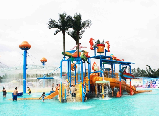 Wässern Sie Park-Projekt/das Wasser-Spielplatz-dauerhafte große kundengebundene Wasserrutsche der Kinder