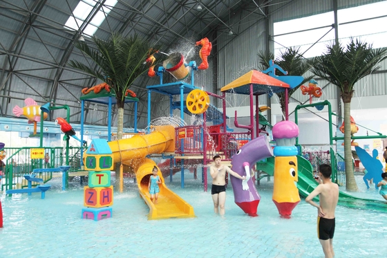 Kundengebundenes im Freien das Wasser-Spielplatz-Wasser-Haus der Innen-/Kinder für Familien-Interaktion