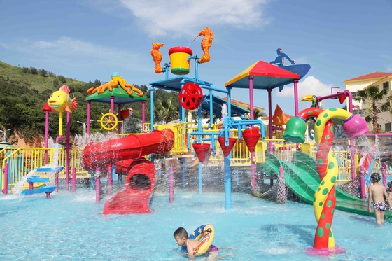 Der im Freien das Wasser-Spielplatz-Wasser-Haus kommerzielle sichere Fiberglas-Kinder für Aqua-Park