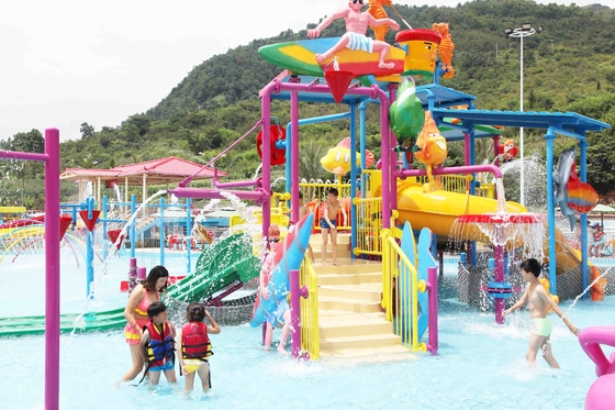 Kundengebundene Innen-/Aqua-Park-Ausrüstung im Freien scherzt Wasser-Haus für Familien-Interaktion