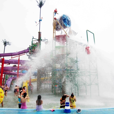 Kundenspezifische Fiberglas-Wasser-Park-Ausrüstungen, Gaint-Aqua-Pool-Spielplatz für Wasser-Park