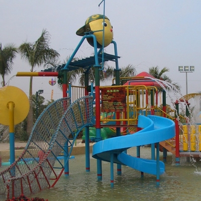 Das Wasser-Spielplatzgeräte der Gewohnheits-Kinder, der Spaß-Spiel-Fiberglas der Kinder schieben für Wasser-Park