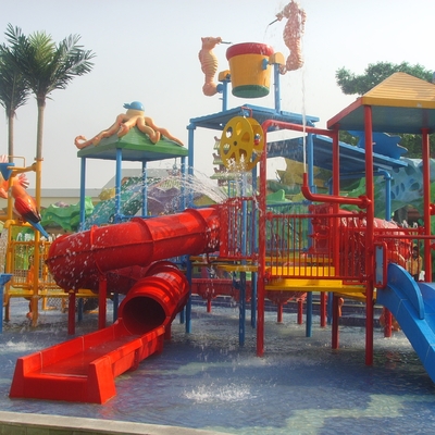Wasser-Park-Ausrüstungen, das Wasser-Spielplatz der Kinder für 50 Reiter 17,5 * 11 * 7m