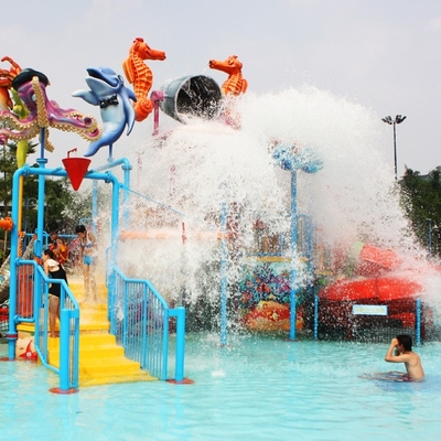 Wasser-Park-Ausrüstungen, das Wasser-Spielplatz der Kinder für 50 Reiter 17,5 * 11 * 7m