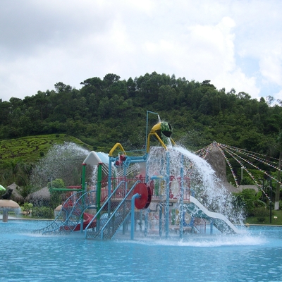 Das Wasser-Spielplatz-System der Soem-Fiberglas-Kinder, schwimmende Pool-Play Ausrüstung