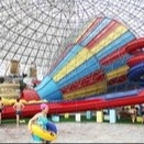 Bunte Superwasserrutsche der hohen Qualität mit Raum-Loch-langem Dia für Vergnügungspark