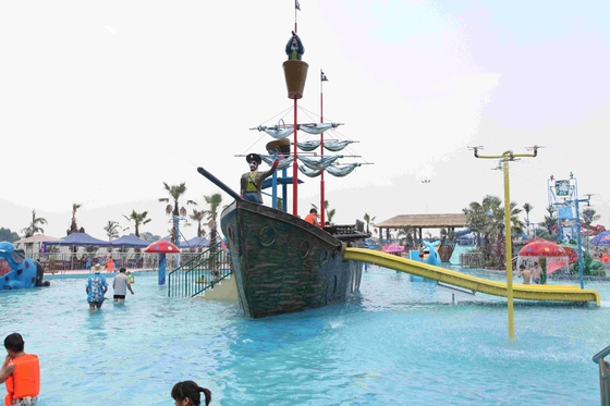 Kundengebundenes Fiberglas-Piraten-Schiff/starke Aqua-Spritzen-Wasser-Park-Ausrüstung
