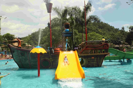 Großes Ferienzentrum-Fiberglas-Piraten-Schiff für Thema-Wasser-Parks, 19*13.6*9m