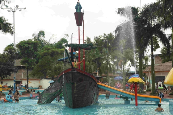 Seeräuber-Aqua-Spiel-Wasser-Park-Ausrüstung/großes Ferienzentrum-Fiberglas-Piraten-Schiff