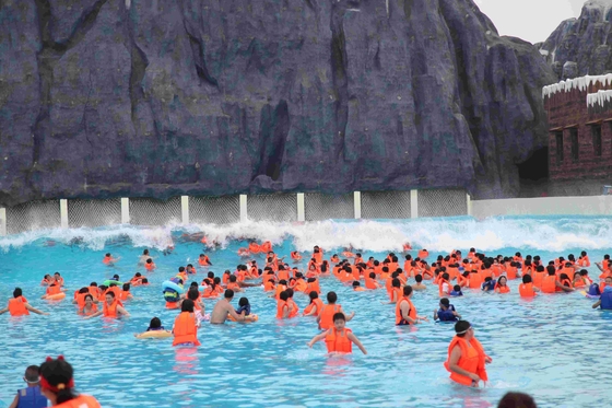 Fiberglas-Wasser-Park-Wellenbad-Wellen-Maschine im Freien für Familien-Unterhaltung