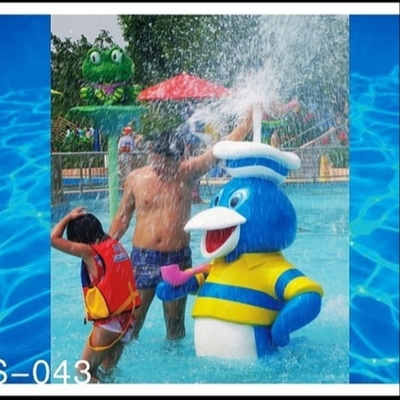 Handelsfiberglas-Enten-Spray-Wasser-Park-Ausrüstungs-Kinderspiele im Freien