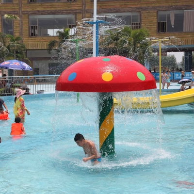 Kundengebundene Spray-Pilz Waterpark-Ausrüstung des Fiberglas-/PVC für Kinderspiele