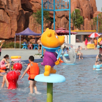 Wasser Sprayground-Spray-Park-Ausrüstung, Affe-Karikatur-geformter Aqua-Spiel-Wasser-Park