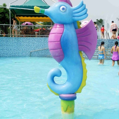 Kinderspray-Park-Ausrüstungs-Fiberglas-Wasser-Spiel-Spray-Karikatur-Hippokamp für Wasser-Park