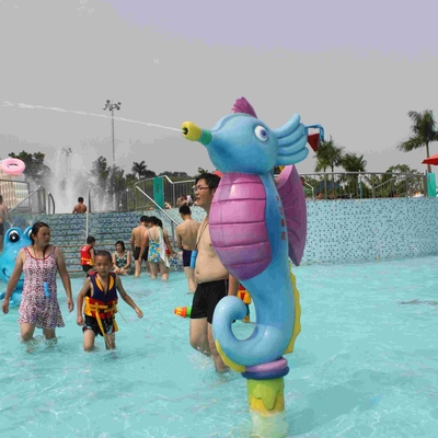 Kinderspray-Park-Ausrüstungs-Fiberglas-Wasser-Spiel-Spray-Karikatur-Hippokamp für Wasser-Park