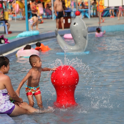 Kundengebundene Karpfen-Karton-Spray-Park-Ausrüstung für Kinder-/Kinderspaß im Swimmingpool