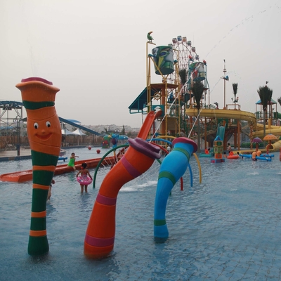 Kundengebundene Karpfen-Karton-Spray-Park-Aqua-Park-Ausrüstung für Kinder-/Kinderspaß