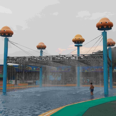 Pilz-Gruppen-Spray-Park-Ausrüstung, kundengebundene Fiberglas-Wasserrutsche für Wasser-Park