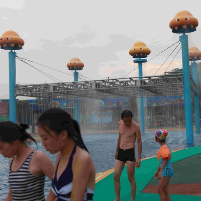 Pilz-Gruppen-Spray-Park-Ausrüstung, kundengebundene Fiberglas-Wasserrutsche für Wasser-Park