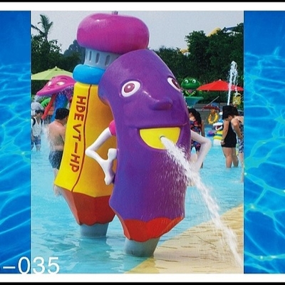 PVC, Fiberglas materieller Wasserpark spielt mit Wasserpumpe im sprayground