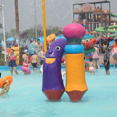 PVC, Fiberglas materieller Wasserpark spielt mit Wasserpumpe im sprayground