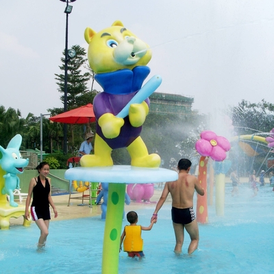 Lustige Spray-Park-Ausrüstung, farbiger Spray-Bär für Kinder/Erwachsene für Wasser-Park
