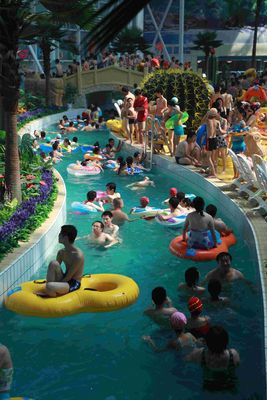 Ferienzentrum-im Freien fauler Flusswasser-Park/Fiberglas Waterpark-Ausrüstung besonders angefertigt
