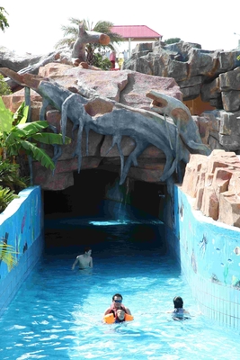 Großes Wasser-Park-Aqua-Spiel-fauler Fluss mit entspannender Wellen-Maschine