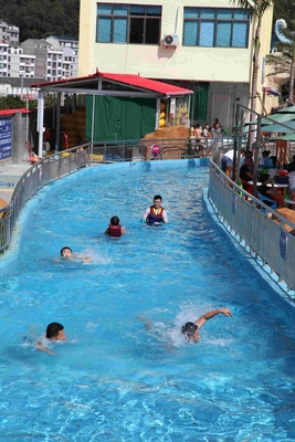 Lustiger Wasser-Park-im Freien faule Flusswasser-Spielplatzgeräte