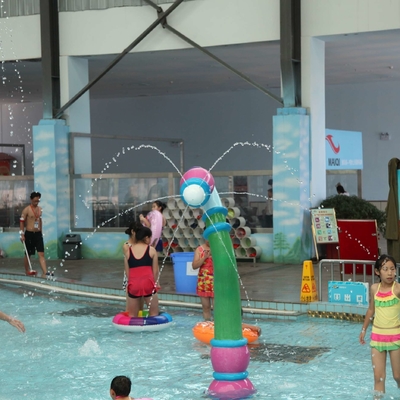 Kundengebundenes Aqua-Park-Ausrüstungs-Aqua-Spiel, Fiberglas, PVC-Sonnenblumen-Spray-Ikone für Wasser-Park