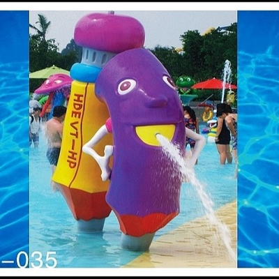 Fiberglas, PVC scherzt Erholung Waterpark-Ausrüstungen, Bleistift-Spray-Park-Ausrüstung