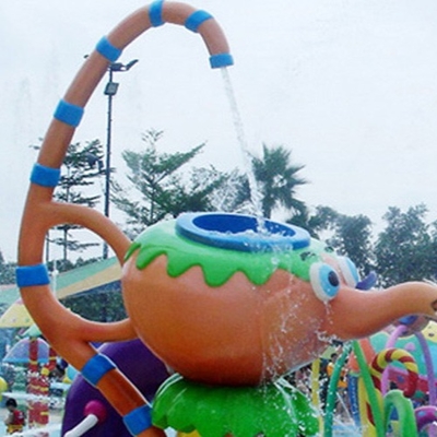 Kundengebundene Fiberglas-Blumen-Spray-Park-Ausrüstung, Familien-Unterhaltungs-Wasser-Spiel