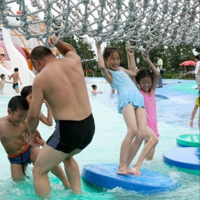 Aqua-Park-Ausrüstungs-Wasser-Pool-Aqua-Spiel-Fiberglas-Lemna-Minderjähriger für Familien-Spiel-Spaß