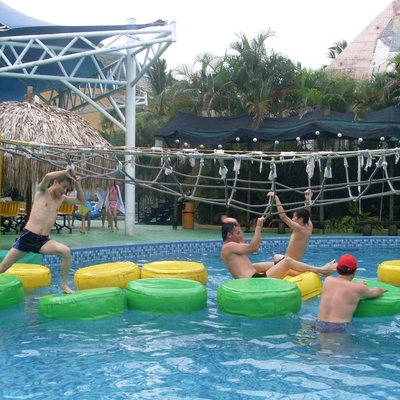 Aqua-Park-Ausrüstungs-Wasser-Pool-Aqua-Spiel-Fiberglas-Lemna-Minderjähriger für Familien-Spiel-Spaß