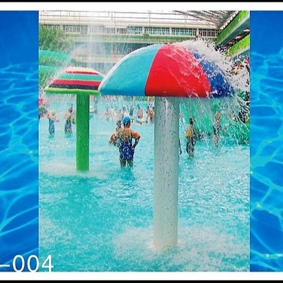 Kundengebundenes Fiberglas, PVC-Spray-Pilz-Aqua-Park-Ausrüstung für 3 - 5 Personen