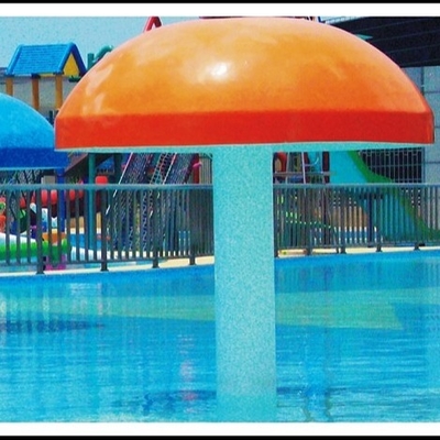 Kundengebundenes Fiberglas, PVC-Spray-Pilz-Aqua-Park-Ausrüstung für 3 - 5 Personen