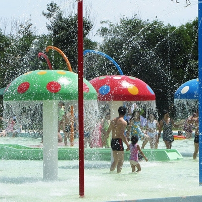 Unterhaltungs-Regenbogen-Pilz im Freien scherzt Wasser-Spielplatz galvanisierten Kohlenstoffstahl